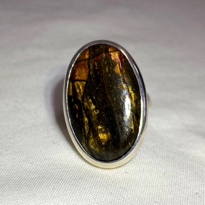 Oval Marra Mamba Tigers Eye Ring- Size 10