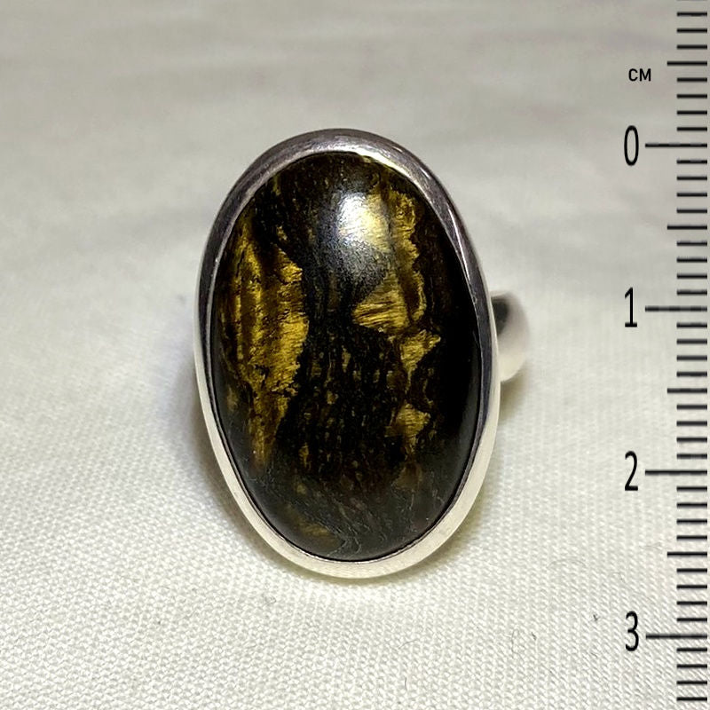 Oval Marra Mamba Tigers Eye Ring- Size 7