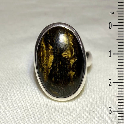 Oval Marra Mamba Tigers Eye Ring- Size 7