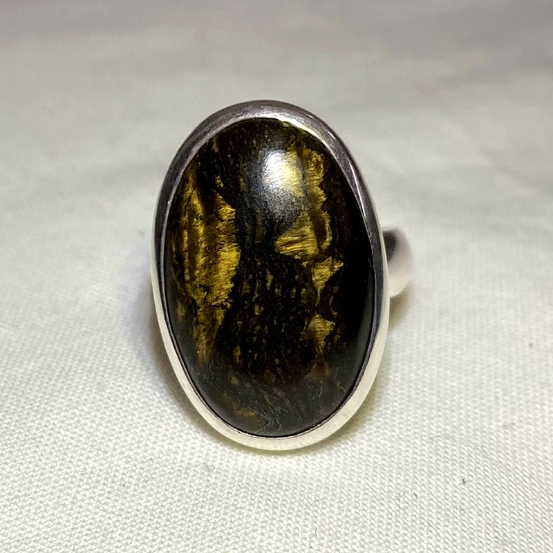 Oval Marra Mamba Tigers Eye Ring- Size 7