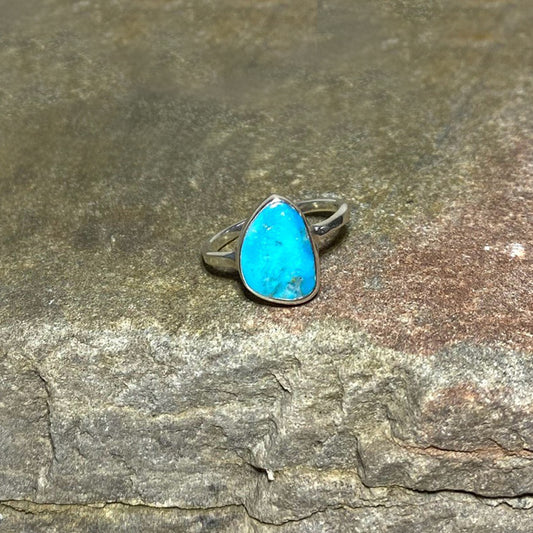 Freeform Turquoise Ring- Size 6