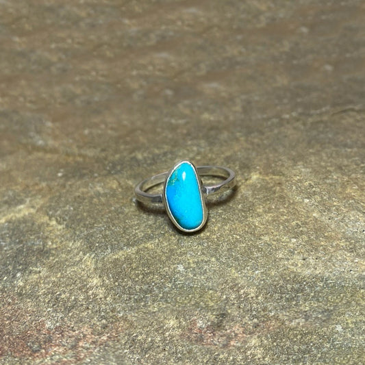 Freeform Turquoise Ring- Size 8