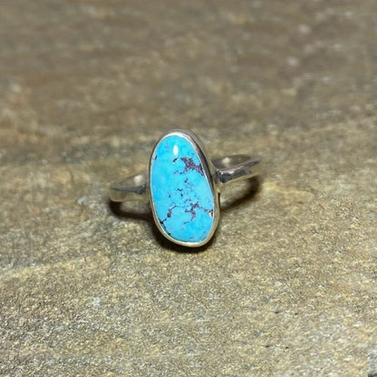 Oval Turquoise Ring- Size 7