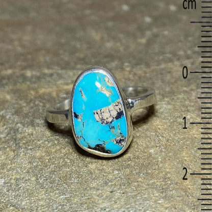 Freeform Turquoise Ring- Size 8.5