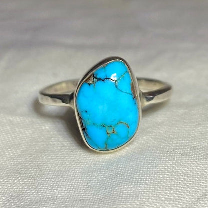 Freeform Turquoise Ring- Size 8