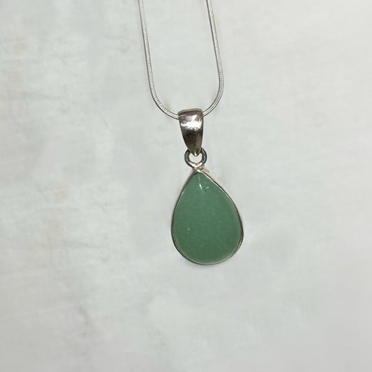 Teardrop Green Aventurine Pendant