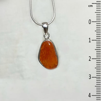 Freeform Carnelian Pendant