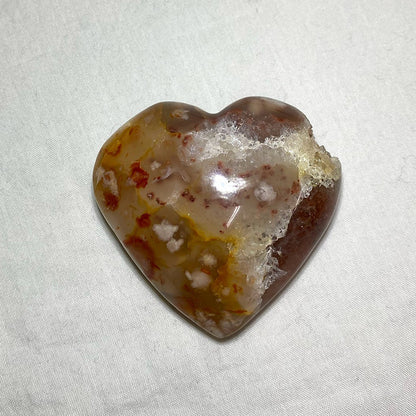 Flower Agate Heart