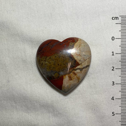 Brecciated Jasper Carved Heart