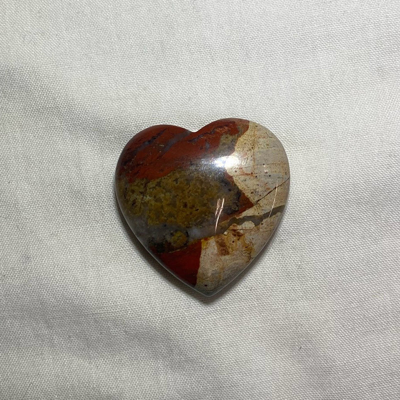 Brecciated Jasper Carved Heart