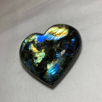 Labradorite Carved Heart