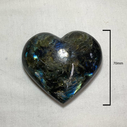 Labradorite Carved Heart