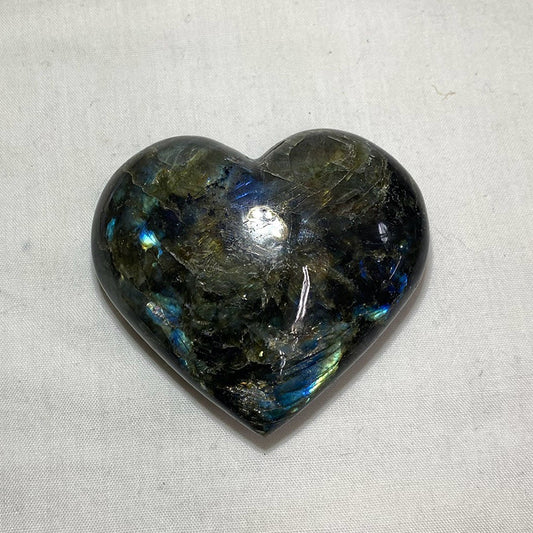 Labradorite Carved Heart