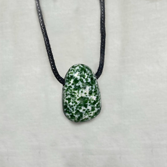 Adjustable Corded Tumbled Nan King Jade Necklace