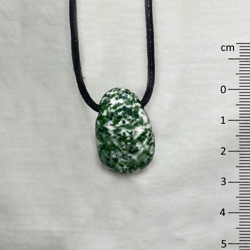 Adjustable Corded Tumbled Nan King Jade Necklace