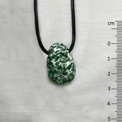Adjustable Corded Tumbled Nan King Jade Necklace
