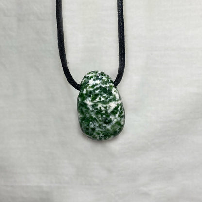 Adjustable Corded Tumbled Nan King Jade Necklace