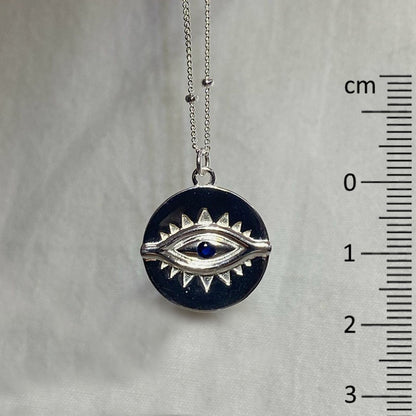 Sterling Silver Evil Eye Necklace