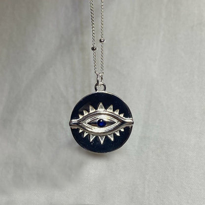 Sterling Silver Evil Eye Necklace