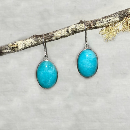 Oval Amazonite Earrings