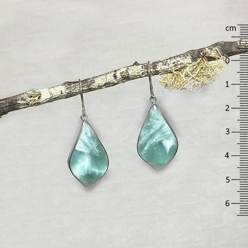 Freeform Hemimorphite Earrings