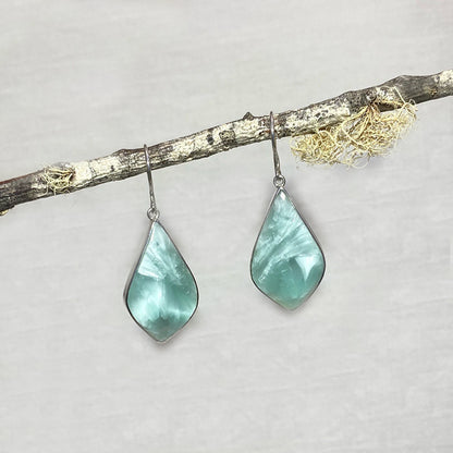 Freeform Hemimorphite Earrings