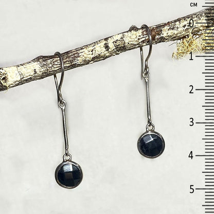 Faceted Hematite Earrings