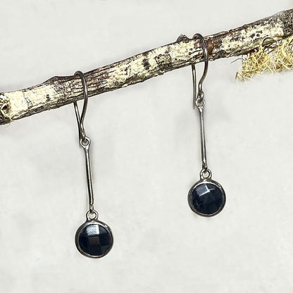Faceted Hematite Earrings