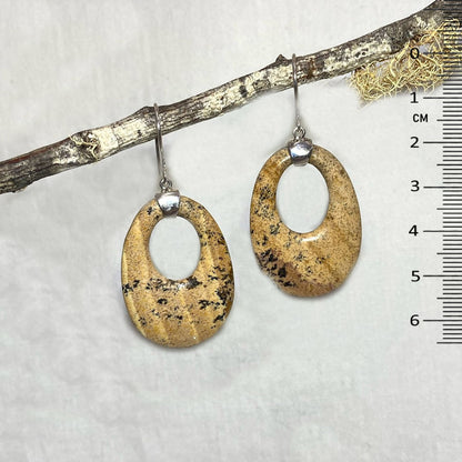 Picture Jasper Earrings