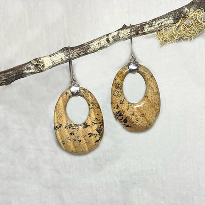 Picture Jasper Earrings