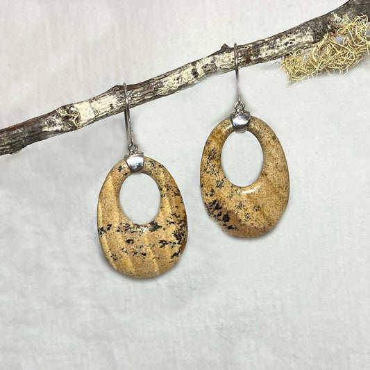 Picture Jasper Earrings