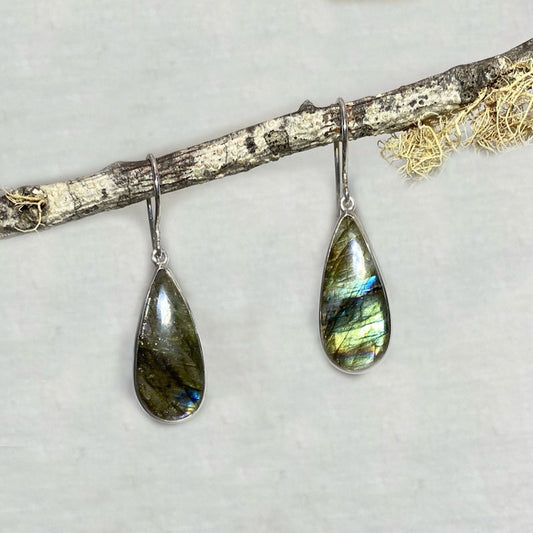 Teardrop Labradorite Earrings