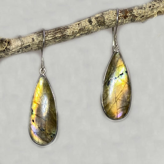 Teardrop Labradorite Earrings