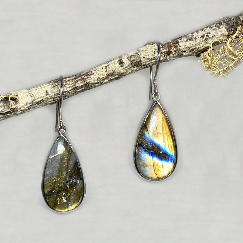 Teardrop Labradorite Earrings