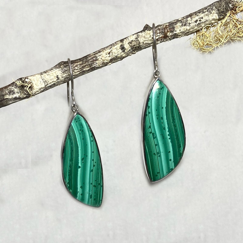 Malachite Earrings