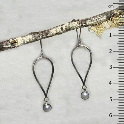 Round Pearl Earrings