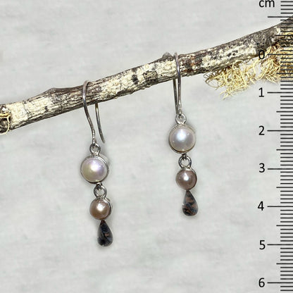 Round Pearl Earrings