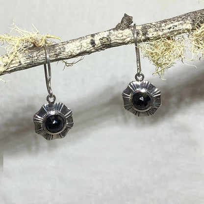 Black Spinel Earrings