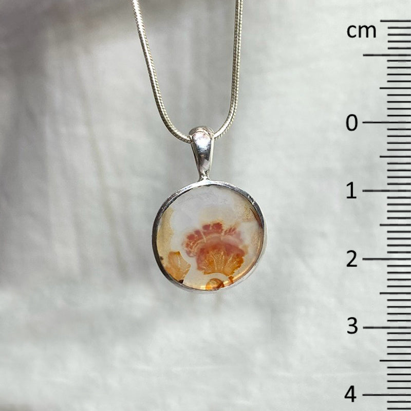 Round Dendritic Agate Pendant