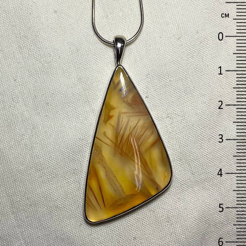 Feather Agate Pendant
