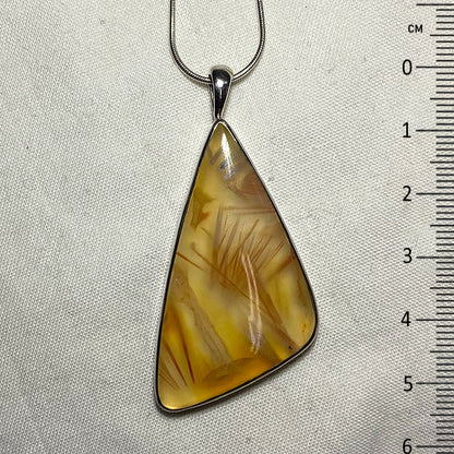 Feather Agate Pendant