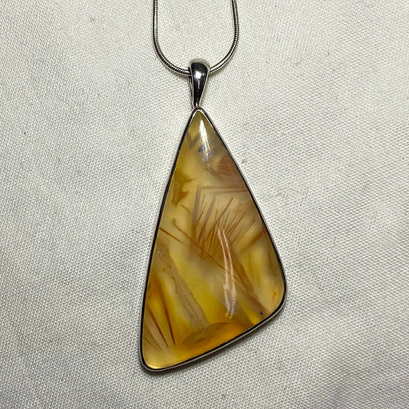 Feather Agate Pendant