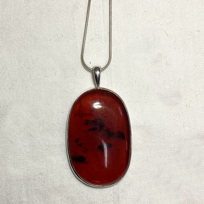 Oval Amber Pendant