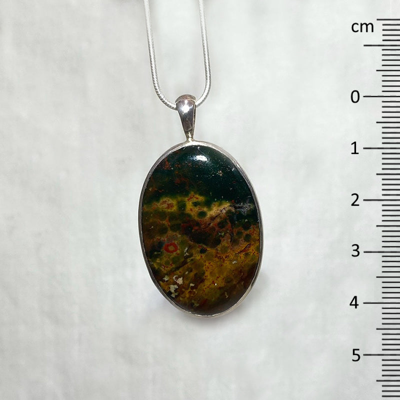 Oval Bloodstone Pendant