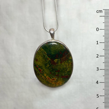 Oval Bloodstone Pendant