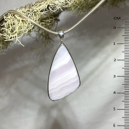 Freeform Mangano Calcite Pendant