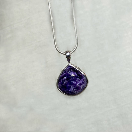 Freeform Charoite Pendant