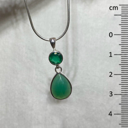 Green Chalcedony Pendant