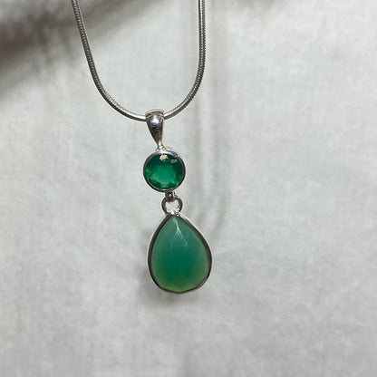 Green Chalcedony Pendant