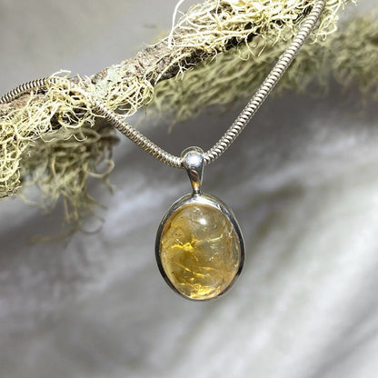 Oval Shaped Citrine Pendant